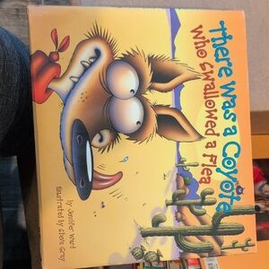 There Was a Coyote Who Swallowed a Flea - Yellow Kids Picture Book